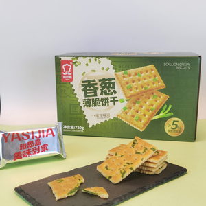 雅思嘉香葱薄脆袋装咸香酥脆葱香味古早味独立包装720g