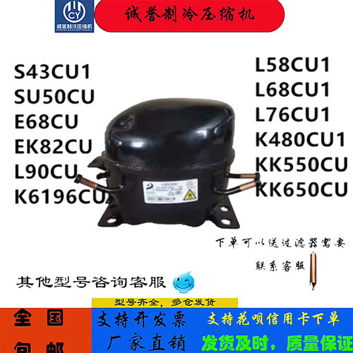 东贝压缩机R290冰箱冷柜制冷剂