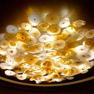 艺术玻璃琉璃吊灯售楼部沙盘吊饰酒店会所大堂工程餐厅别墅灯具