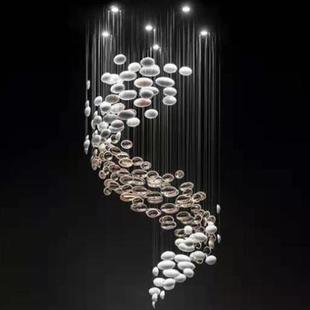 家居装 饰摆件橄榄蛋灯饰配件玻璃工艺品可制作多种客厅挂饰