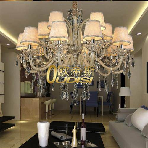 欧式灯客厅灯水晶吊灯简欧卧室餐厅灯具奢华大气创意别墅灯饰
