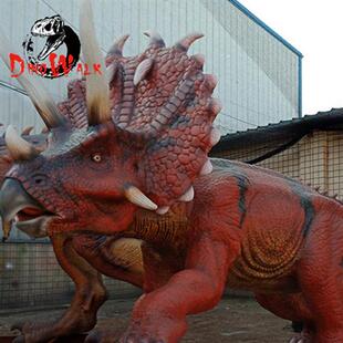 硅胶大型仿真恐龙戟龙会动会叫模型机械恐龙颜色制作款 工厂 式