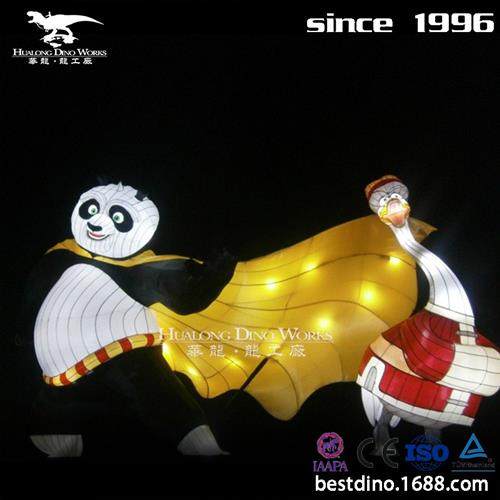 自贡彩灯彩车工厂定制卡通动漫系列灯组春节元旦节庆典引流产品