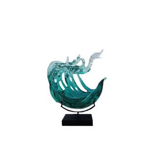 透明简约工艺品客厅仿琉璃抽象现代雕塑艺术品酒店室内桌面摆件