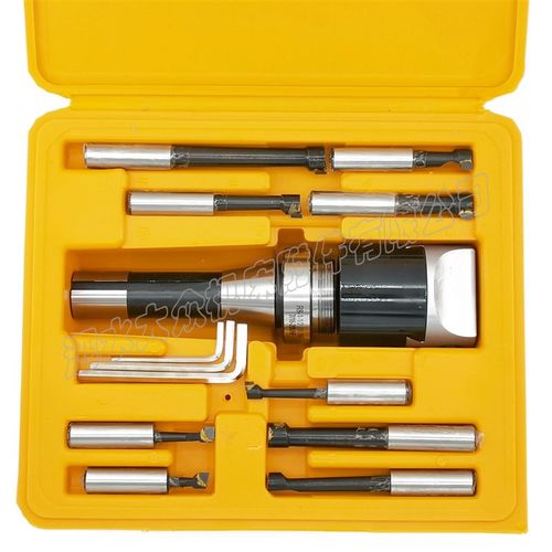 3镗头+R8刀柄1-1 / 2-18H螺纹+12个3/4镗杆套装