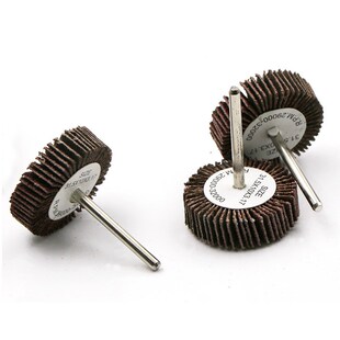 百叶轮磨头 砂布砂皮磨头带柄叶轮D  金属木工打磨抛光T型磨头