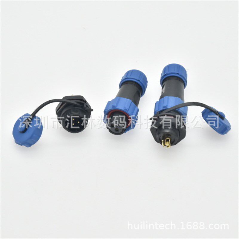 塑胶防水连接器SP1310/S3w配套SP1312/P3公母接头-现货销售-