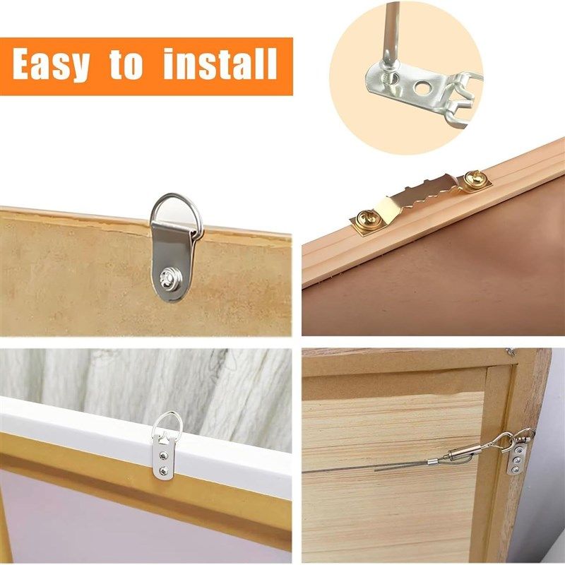 353pcs盒装D型挂钩相框挂钩专用不锈钢五金配件,包装,五金配件包装,淘宝优惠券,粉丝福利购,淘宝优惠卷