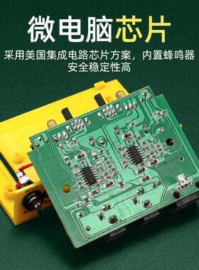 静电环测试仪BY210211金属外壳黄色手腕带报警器监测仪串联多工位