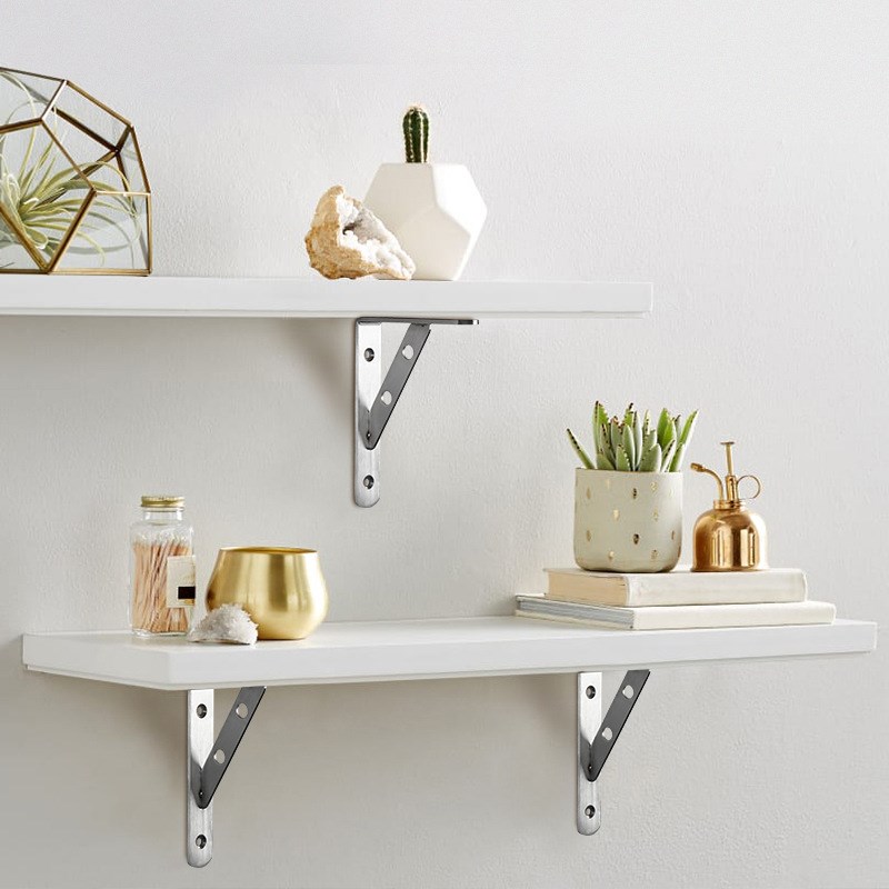 不锈钢三角支架加厚墙上置物架隔板固五金件层R板托壁挂墙面支架