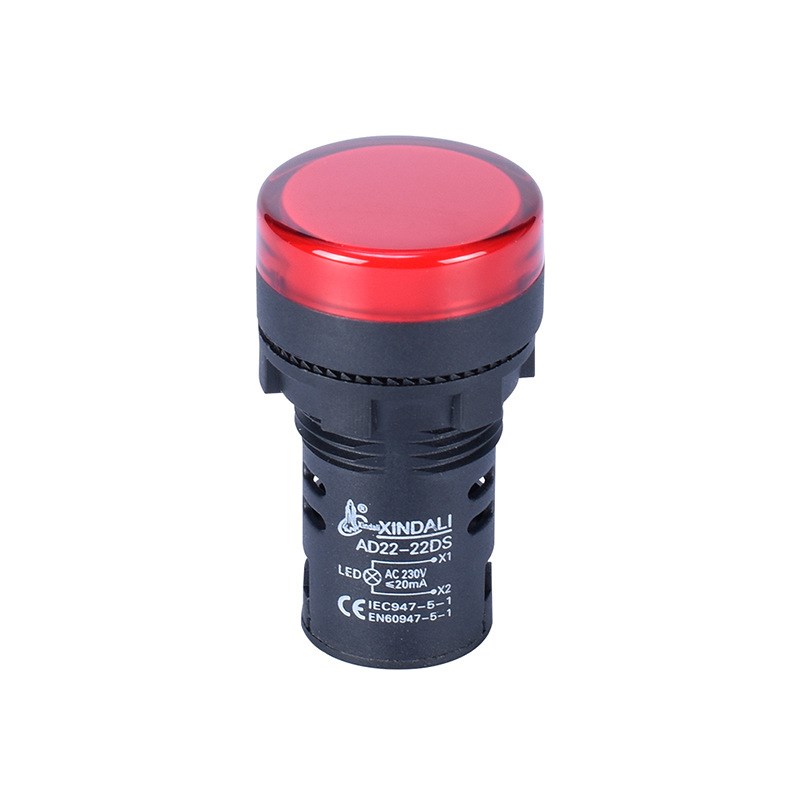 22MM纯色AD16-22DS电源工作LED信号指示灯6Kv12v24v2 20v380v
