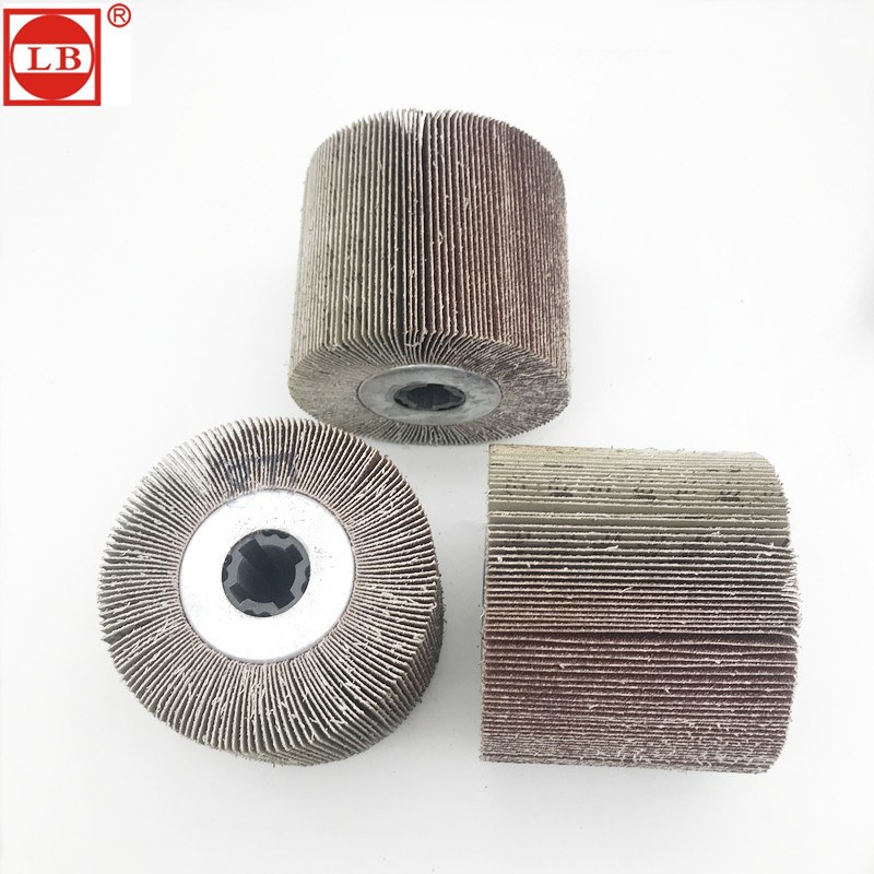 三菱十字芯拉丝轮115mm*100*B19胶芯拉丝轮千叶轮打磨全砂布拉丝