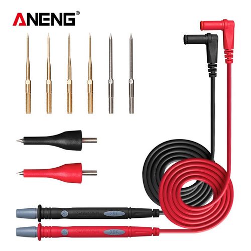 弹簧拉伸表笔线多功能特尖硅胶C表笔 兆欧表线 刺破线转换头