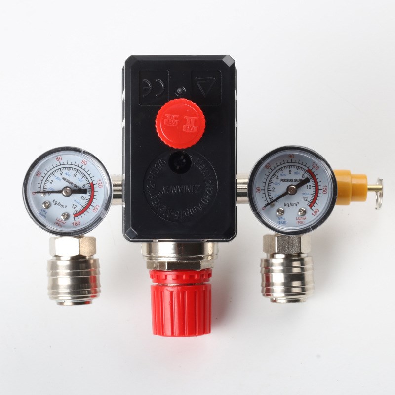 无油静音空压机配件压力控开关总成 巴马可调节出气阀门1.75psi