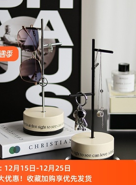 懒地实木可旋转树杈架子桌面钥匙饰品手表挂架玄关北欧ins收纳架