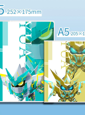 蛋仔派对断罪骑士B5胶套笔记本封面56页横线内页A5防水软抄面作业本仔仔熊JK妹加厚高颜值中小学生用记事本子