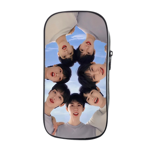 ins网红小学生大容量笔袋时代少年团马嘉祺文具盒张真源一年级铅笔袋女孩版儿童小孩用网红ins多功能2023新款