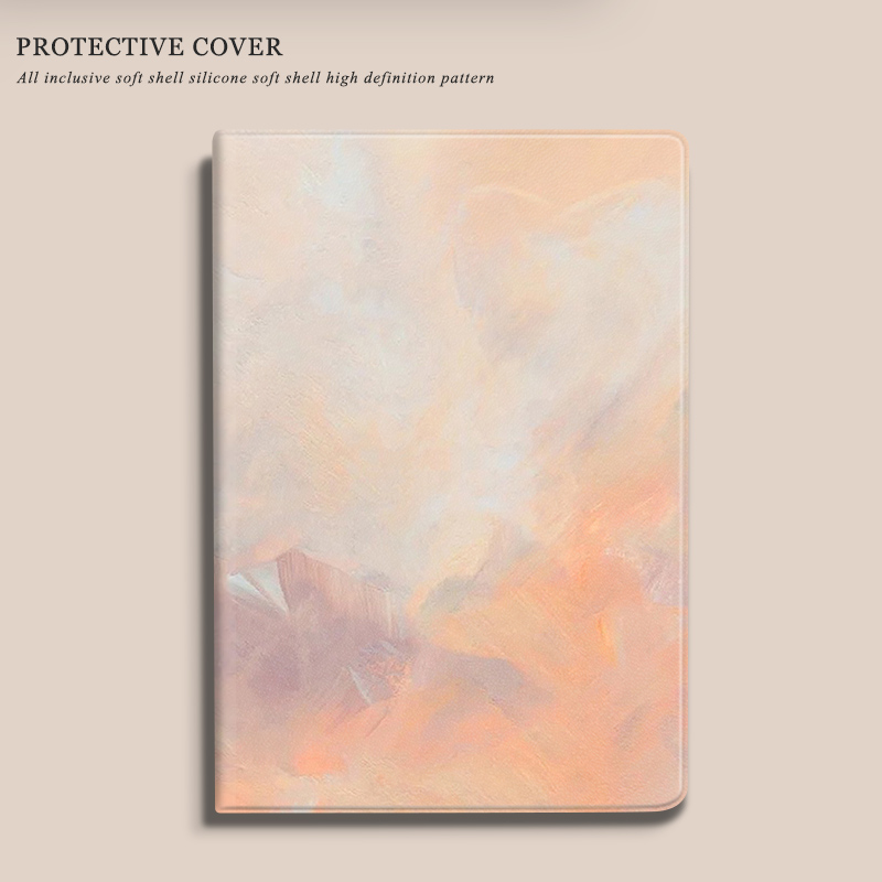 联想渐变油画风小米平板5保护壳