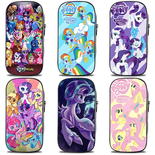 My Little Pony笔袋创意文具盒高颜值铅笔袋小学生小马宝莉铅笔盒初中生文具袋儿童用大容量简约多功能动漫女