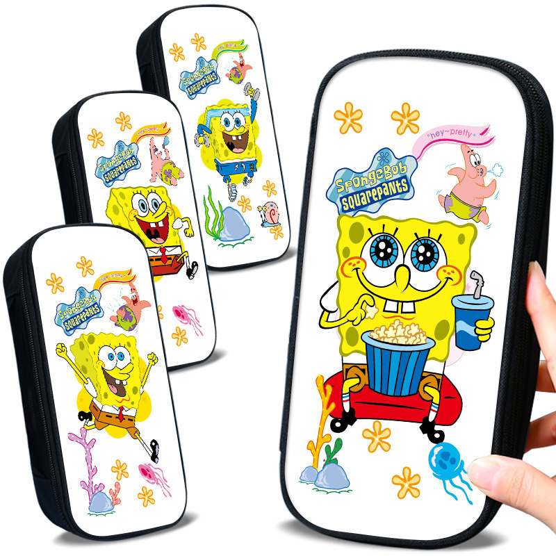 小学生大容量笔袋海绵宝宝派大星2026新款女孩可爱简约铅笔盒开学必备个性卡通男生小众设计感高颜值笔盒创意,文具电教/文化用品/商务用品,笔袋,淘宝优惠券,粉丝福利购,淘宝优惠卷