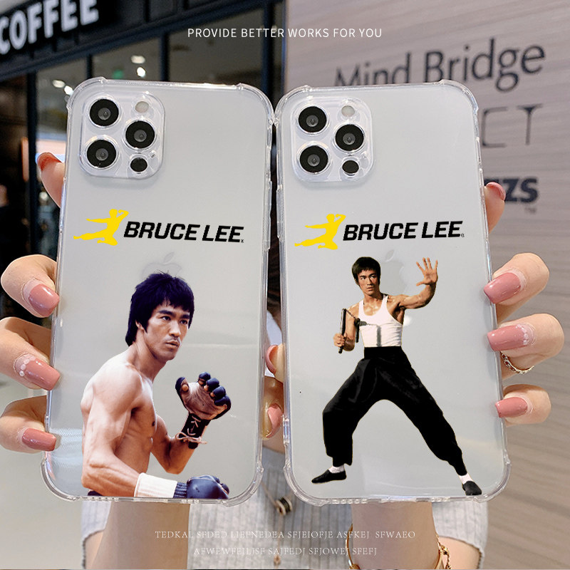 功夫巨星李小龙手机壳适用华为mate30pro透明软壳mate40proplus/mate