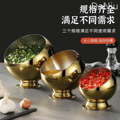 火锅店斜口调料碗商用高颜值自助不锈钢调味盒酱料罐小料碗调料罐
