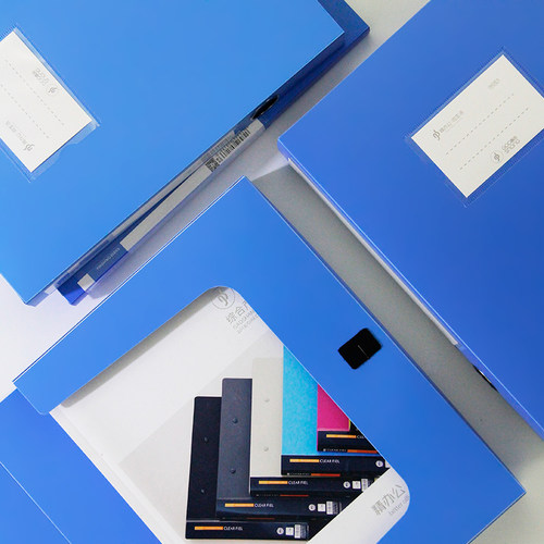 高尚文具10个装档案盒资料夹折叠