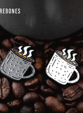 BAREBONES美国北邦徽章搪瓷高档简约配饰金属纪念设计款胸针