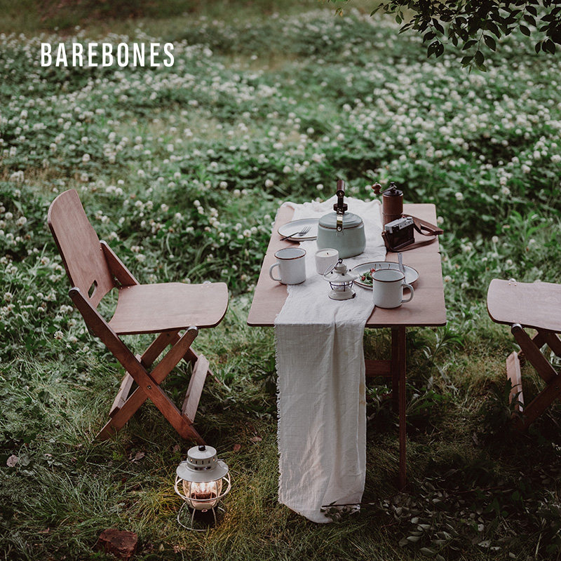 BAREBONES北邦户外折叠实木桌野餐露营装备自驾游车载烧烤桦木桌