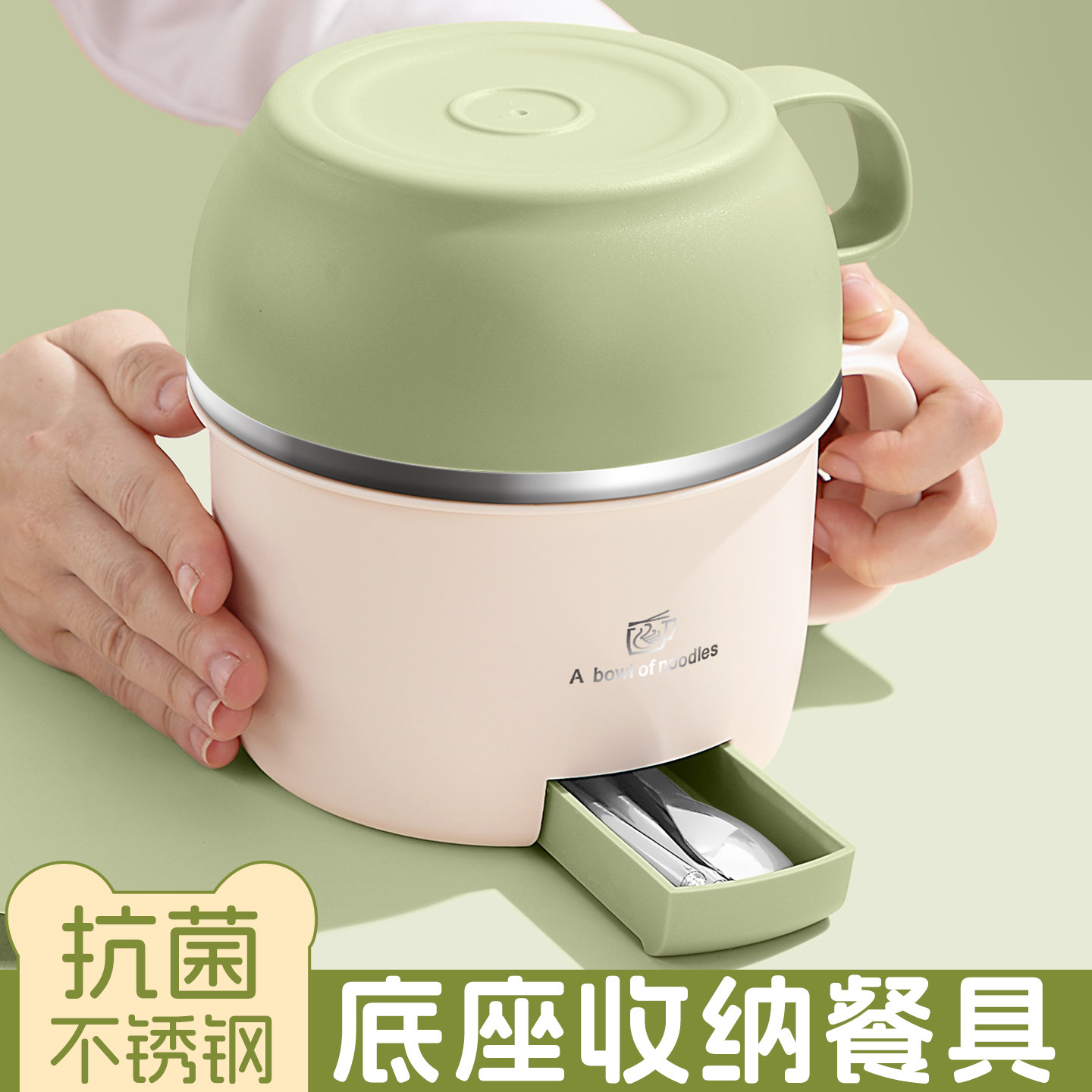 不锈钢饭盒上班族带饭食堂打饭碗图片
