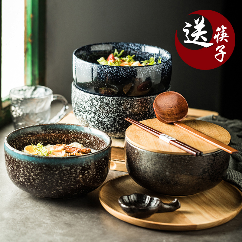 学生泡面碗带木盖子面条碗粥碗