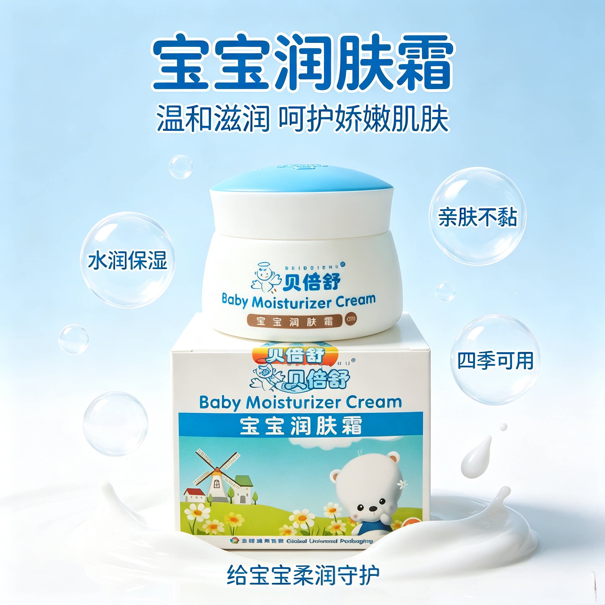 面霜面霜梦之舒50g补水保湿滋润