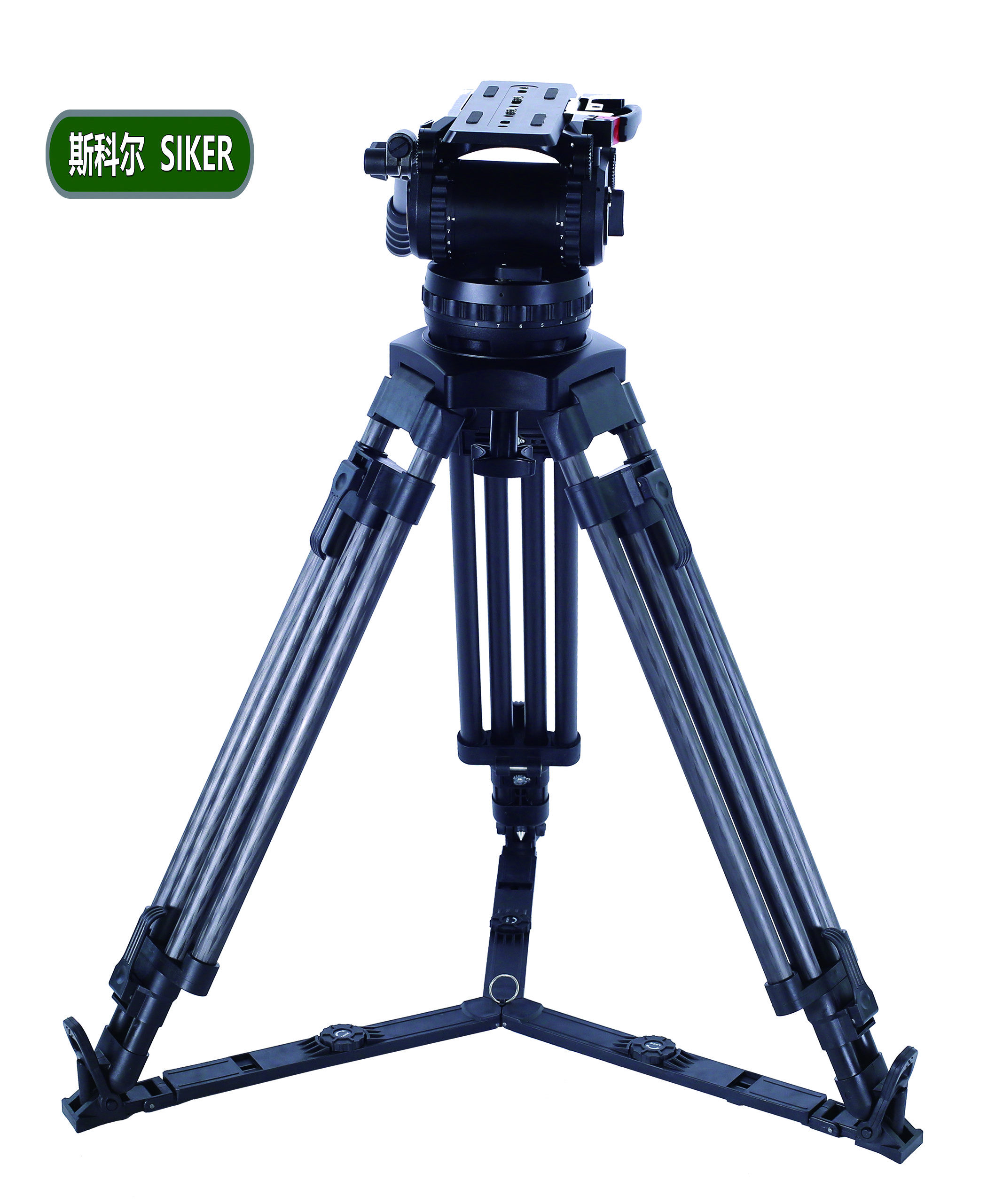 斯科尔（SIKER)SK-HD30液压云台 三脚架套装 承重40Kg