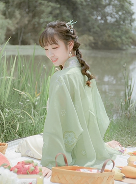 今时月夏日缤纷原创日常改良原创汉服新中式女装套装薄款