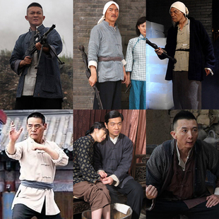 影视民国棉麻男士古装土匪古装抗战武工队汉奸进步青年地下党服装