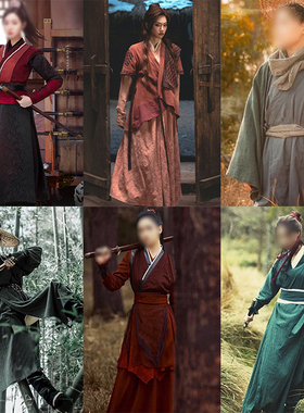 影视古装江湖女侠女士汉服侠客服剑客服骑马古装沙漠侠女写真服装