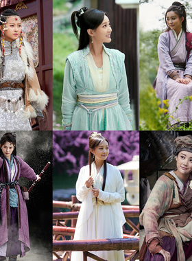 影视古装新射雕英雄传同款女侠客群演汉服古装剑客女侠剧组演出服