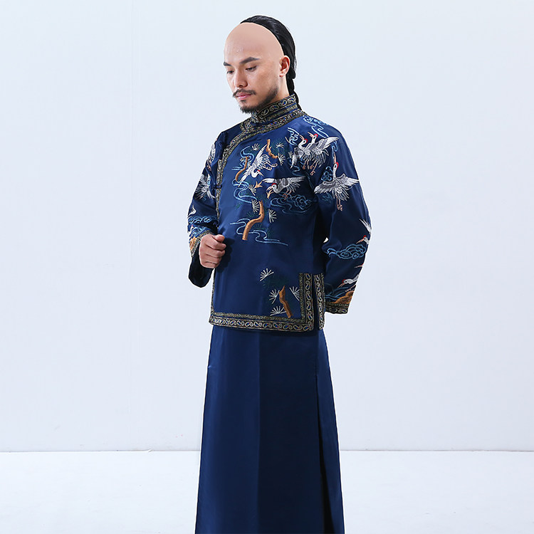 那年花开月正圆同款清末民国男士长袍长衫马褂老爷服富商掌柜古装