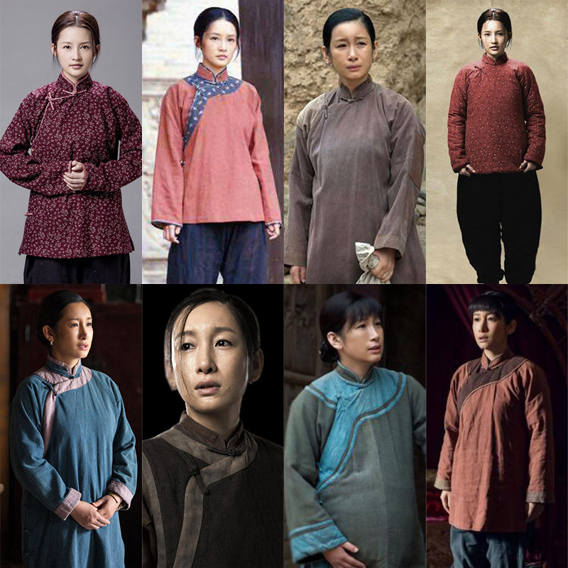 影视新款白鹿原同款古装剧组农民装丫鬟少奶奶群演民国棉麻演出服