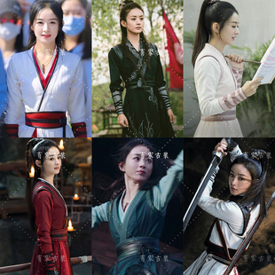 影视古装赵丽颖有匪同款女侠剑客汉服侠客服剧组演出服