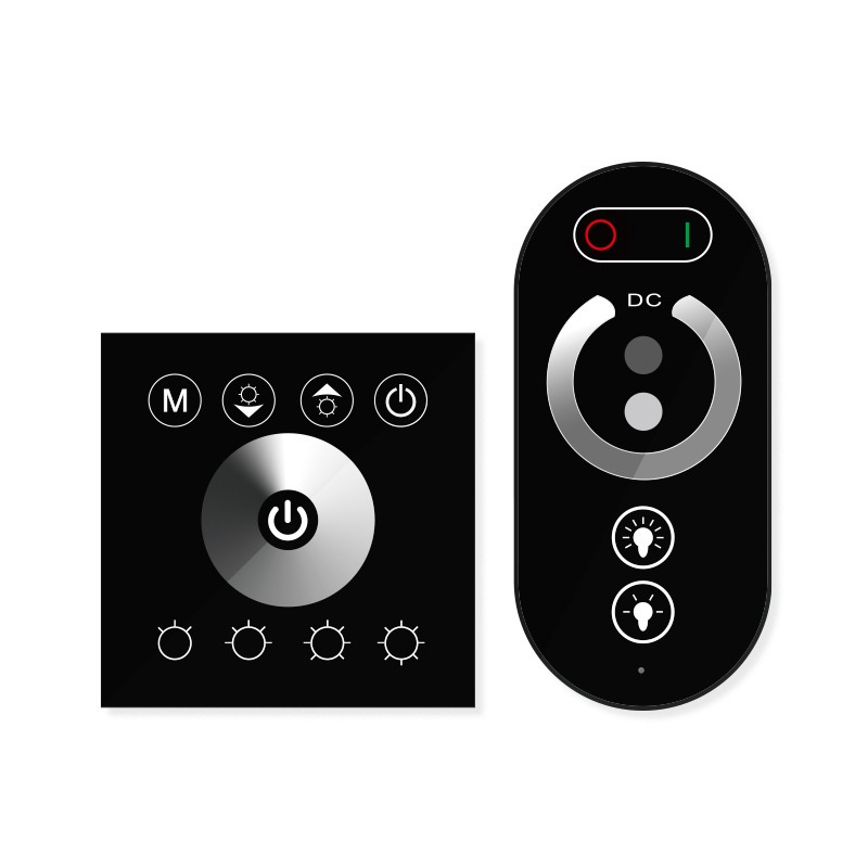 12-24V led灯带控制器87全触摸面板遥控器单色调光调色器