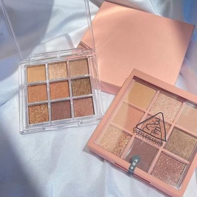 3ce九色眼影盘小样橘棕盘九色