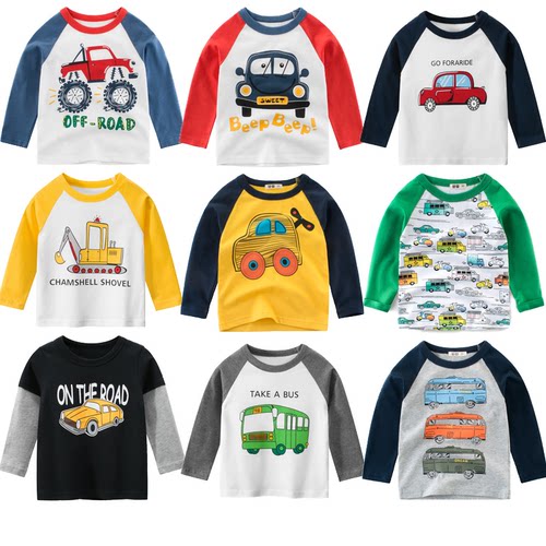 27kids品牌特价男童春秋T恤长袖