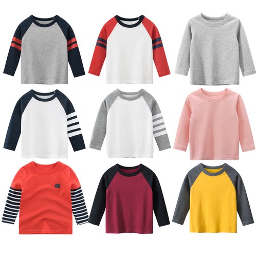 27kids品牌特价春秋T恤长袖男童