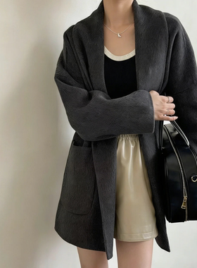 【芊芊粉丝专享】设计师秋冬女百搭冬季大衣轻奢毛呢外套23019