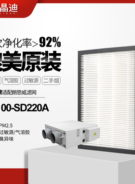 适配朗思威新风机滤芯CS100-SD220A天花式除霾新风系统过滤网