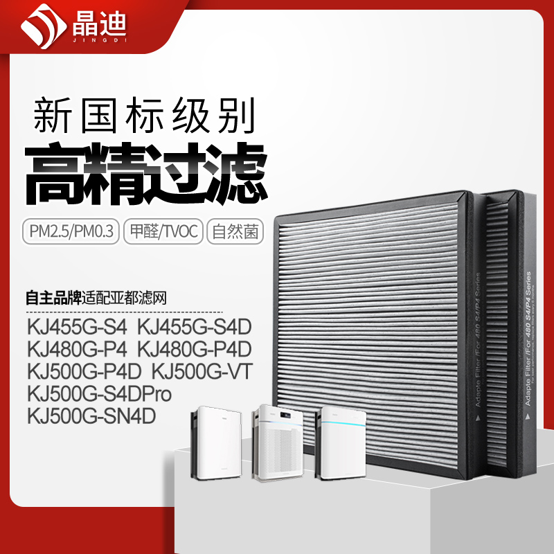 适配亚都空气净化器过滤网双面侠