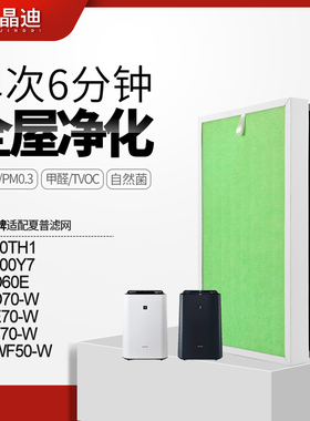 适配夏普空气净化器滤网KC-70TH1/KC-700Y7复合过滤芯除醛KC-D60E