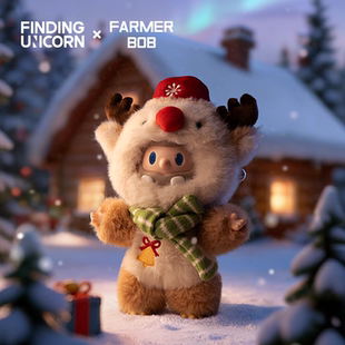 【新品】寻找独角兽FARMER BOB鲁道夫BOB搪胶毛绒挂件吊卡可爱