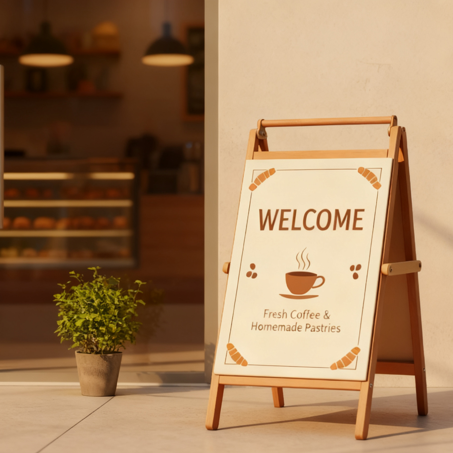 手提立式双面广告牌可移动